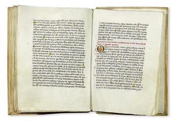 MANUSCRIPT.  Augustinus, Aurelius, Saint; et al. Sermones ad heremitas [and other texts].  Italy, early 15th century